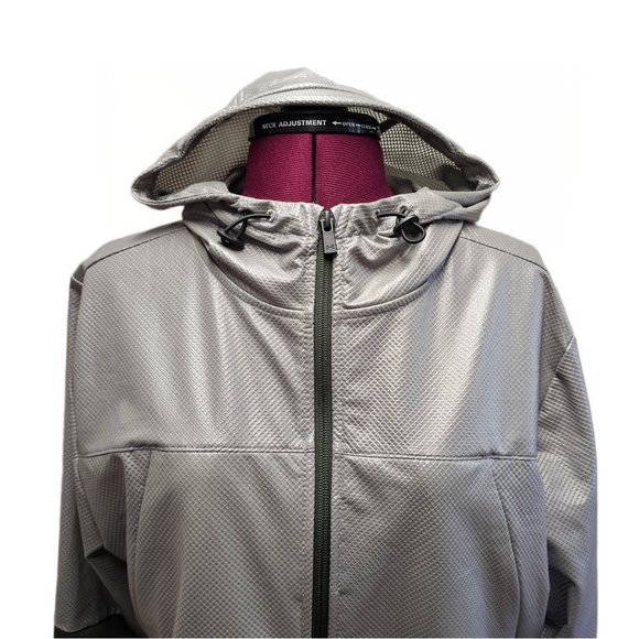 Under Armour UA Coldgear Hybrid Full Zip Windbreaker Hoodie Men's Large Jacket - Picture 4 of 14